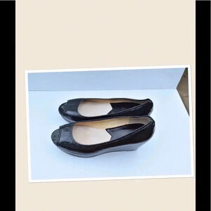 Michael Kors peep toe wedges